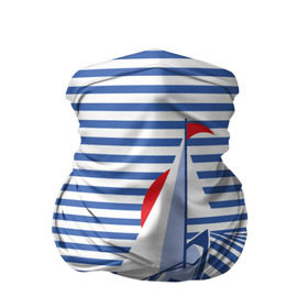 Бандана-труба 3D с принтом Яхта в Санкт-Петербурге, 100% полиэстер, ткань с особыми свойствами — Activecool | плотность 150‒180 г/м2; хорошо тянется, но сохраняет форму | flag | joke | prank | sail | sea | stripes | water | waves | yacht vest | вода | волны | море | парус | полосы | прикол | тельняшка | флаг | шутка | яхта