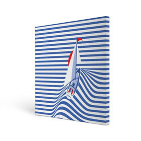 Холст квадратный с принтом Яхта в Санкт-Петербурге, 100% ПВХ |  | flag | joke | prank | sail | sea | stripes | water | waves | yacht vest | вода | волны | море | парус | полосы | прикол | тельняшка | флаг | шутка | яхта
