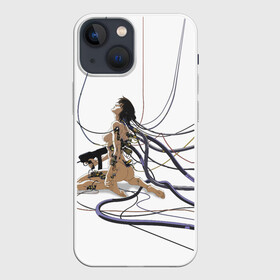 Чехол для iPhone 13 mini с принтом Ghost in the shell Motoko в Санкт-Петербурге,  |  | anime | ghost in the shell | motoko | аниме | белый | мотоко | призрак в доспехах