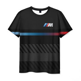 Мужская футболка 3D с принтом BMW brand color в Санкт-Петербурге, 100% полиэфир | прямой крой, круглый вырез горловины, длина до линии бедер | Тематика изображения на принте: bmw | bmw motorsport | bmw performance | carbon | m | motorsport | performance | sport | бмв | карбон | моторспорт | спорт