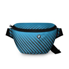 Поясная сумка 3D с принтом BMW 2018 Blue Line в Санкт-Петербурге, 100% полиэстер | плотная ткань, ремень с регулируемой длиной, внутри несколько карманов для мелочей, основное отделение и карман с обратной стороны сумки застегиваются на молнию | bmw | автомобильные | бмв | машины