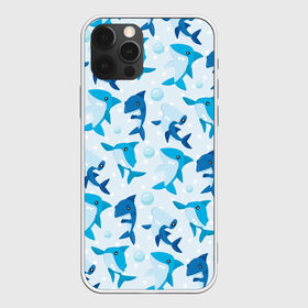 Чехол для iPhone 12 Pro Max с принтом Акулы в Санкт-Петербурге, Силикон |  | shark | акула | вода | море | океан | пузыри | рыба | рыбалка