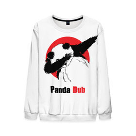 Мужской свитшот 3D с принтом Panda dub в Санкт-Петербурге, 100% полиэстер с мягким внутренним слоем | круглый вырез горловины, мягкая резинка на манжетах и поясе, свободная посадка по фигуре | Тематика изображения на принте: dab | dance | dub | movement | panda | движение | панда | танец