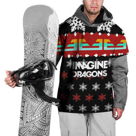 Накидка на куртку 3D с принтом Праздничный Imagine Dragons в Санкт-Петербурге, 100% полиэстер |  | альтернативный | американская | группа | драгонс | имеджин | инди | индирок | новогодний | поп | рождество | рок | свитер | электроник