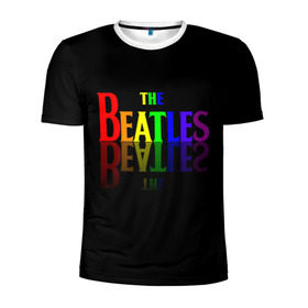 Мужская футболка 3D спортивная с принтом The beatles в Санкт-Петербурге, 100% полиэстер с улучшенными характеристиками | приталенный силуэт, круглая горловина, широкие плечи, сужается к линии бедра | british | rock | the beatles