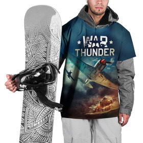 Накидка на куртку 3D с принтом Гром войны в Санкт-Петербурге, 100% полиэстер |  | Тематика изображения на принте: war thunder | гром войны