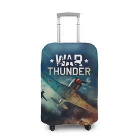 Чехол для чемодана 3D с принтом Гром войны в Санкт-Петербурге, 86% полиэфир, 14% спандекс | двустороннее нанесение принта, прорези для ручек и колес | war thunder | гром войны