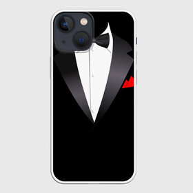 Чехол для iPhone 13 mini с принтом Смокинг в Санкт-Петербурге,  |  | жених | муж | свадьба | смокинг | смокинг для жениха