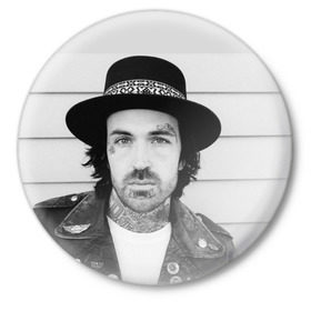 Значок с принтом Yelawolf II в Санкт-Петербурге,  металл | круглая форма, металлическая застежка в виде булавки | Тематика изображения на принте: alabama | country music | eminem | hip hop | michael wayne atha | rap | shady records | slumerica | slumerican | south rap | tennessy | till it is gone | travis barker | trial by fire | yelawolf | алабама | майкл уэйн эта | трэвис баркер | эминем