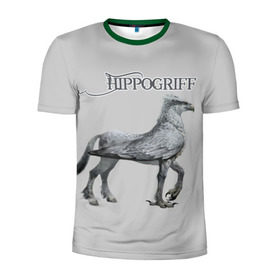 Мужская футболка 3D спортивная с принтом Гипогриф в Санкт-Петербурге, 100% полиэстер с улучшенными характеристиками | приталенный силуэт, круглая горловина, широкие плечи, сужается к линии бедра | мифические животные | мифы
