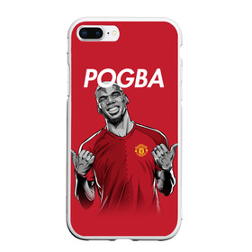 Чехол для iPhone 7Plus/8 Plus матовый с принтом Pogba Manchester United в Санкт-Петербурге, Силикон | Область печати: задняя сторона чехла, без боковых панелей | mu | paul | pogba | манчестер юнайтед | мю | погба | форма