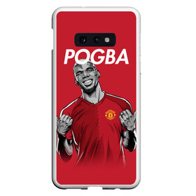 Чехол для Samsung S10E с принтом Pogba Manchester United в Санкт-Петербурге, Силикон | Область печати: задняя сторона чехла, без боковых панелей | mu | paul | pogba | манчестер юнайтед | мю | погба | форма