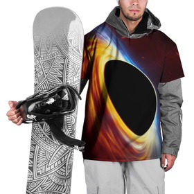 Накидка на куртку 3D с принтом Black planet в Санкт-Петербурге, 100% полиэстер |  | black hole | planet | space | астрономия | вселенная | звёзды | космос | млечный путь | планета | чёрная дыра