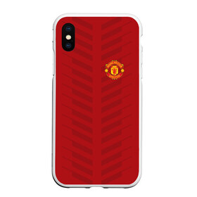 Чехол для iPhone XS Max матовый с принтом Manchester United Creative #1 в Санкт-Петербурге, Силикон | Область печати: задняя сторона чехла, без боковых панелей | emirates | fc | manchester united | абстракция | геометрия | зож | клуб | линии | манчестер юнайтед | модные | мяч | россии | спорт | спортивные | стиль | тренды | футбол | футбольный клуб | экстрим | эмблема