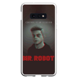 Чехол для Samsung S10E с принтом Mr Robot в Санкт-Петербурге, Силикон | Область печати: задняя сторона чехла, без боковых панелей | Тематика изображения на принте: mister robot | mr robot | rami malek | мистер робот | рами малек