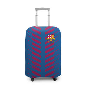 Чехол для чемодана 3D с принтом FC Barcelona 2018 Creative в Санкт-Петербурге, 86% полиэфир, 14% спандекс | двустороннее нанесение принта, прорези для ручек и колес | fc | fc barcelona | fcb | барселона | мяч | спорт | футбол | футбольный клуб