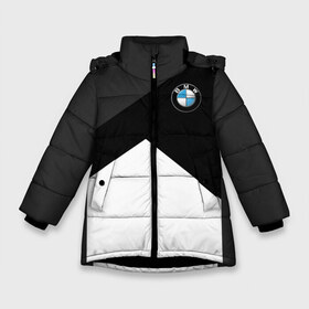 Зимняя куртка для девочек 3D с принтом BMW 2018 SportWear #3 в Санкт-Петербурге, ткань верха — 100% полиэстер; подклад — 100% полиэстер, утеплитель — 100% полиэстер. | длина ниже бедра, удлиненная спинка, воротник стойка и отстегивающийся капюшон. Есть боковые карманы с листочкой на кнопках, утяжки по низу изделия и внутренний карман на молнии. 

Предусмотрены светоотражающий принт на спинке, радужный светоотражающий элемент на пуллере молнии и на резинке для утяжки. | bmw | автомобильные | бмв | машины
