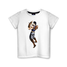 Детская футболка хлопок с принтом Джонатан Джостар в Санкт-Петербурге, 100% хлопок | круглый вырез горловины, полуприлегающий силуэт, длина до линии бедер | anime | jojo | jojos bizarre adventure | аниме | джонатан джостар