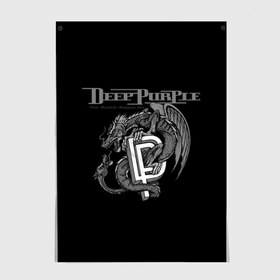 Постер с принтом Deep Purple в Санкт-Петербурге, 100% бумага
 | бумага, плотность 150 мг. Матовая, но за счет высокого коэффициента гладкости имеет небольшой блеск и дает на свету блики, но в отличии от глянцевой бумаги не покрыта лаком | album | british | deep purple | england | heavy metal | rock group | альбом | англия | британская | рок группа | хеви металл