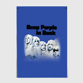 Постер с принтом Deep Purple в Санкт-Петербурге, 100% бумага
 | бумага, плотность 150 мг. Матовая, но за счет высокого коэффициента гладкости имеет небольшой блеск и дает на свету блики, но в отличии от глянцевой бумаги не покрыта лаком | album | british | deep purple | england | heavy metal | rock group | альбом | англия | британская | рок группа | хеви металл