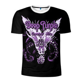 Мужская футболка 3D спортивная с принтом Deep Purple в Санкт-Петербурге, 100% полиэстер с улучшенными характеристиками | приталенный силуэт, круглая горловина, широкие плечи, сужается к линии бедра | album | british | deep purple | england | heavy metal | rock group | альбом | англия | британская | рок группа | хеви металл