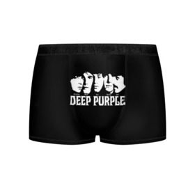 Мужские трусы 3D с принтом Deep Purple в Санкт-Петербурге, 50% хлопок, 50% полиэстер | классическая посадка, на поясе мягкая тканевая резинка | album | british | deep purple | england | heavy metal | rock group | альбом | англия | британская | рок группа | хеви металл