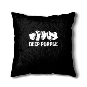 Подушка 3D с принтом Deep Purple в Санкт-Петербурге, наволочка – 100% полиэстер, наполнитель – холлофайбер (легкий наполнитель, не вызывает аллергию). | состоит из подушки и наволочки. Наволочка на молнии, легко снимается для стирки | album | british | deep purple | england | heavy metal | rock group | альбом | англия | британская | рок группа | хеви металл