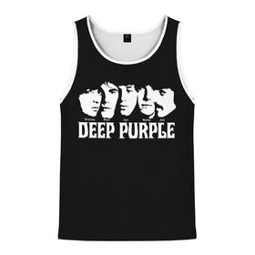 Мужская майка 3D с принтом Deep Purple в Санкт-Петербурге, 100% полиэстер | круглая горловина, приталенный силуэт, длина до линии бедра. Пройма и горловина окантованы тонкой бейкой | album | british | deep purple | england | heavy metal | rock group | альбом | англия | британская | рок группа | хеви металл