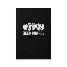 Обложка для паспорта матовая кожа с принтом Deep Purple в Санкт-Петербурге, натуральная матовая кожа | размер 19,3 х 13,7 см; прозрачные пластиковые крепления | Тематика изображения на принте: album | british | deep purple | england | heavy metal | rock group | альбом | англия | британская | рок группа | хеви металл