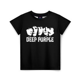 Детская футболка 3D с принтом Deep Purple в Санкт-Петербурге, 100% гипоаллергенный полиэфир | прямой крой, круглый вырез горловины, длина до линии бедер, чуть спущенное плечо, ткань немного тянется | album | british | deep purple | england | heavy metal | rock group | альбом | англия | британская | рок группа | хеви металл