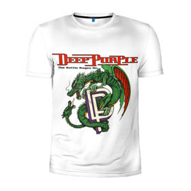 Мужская футболка 3D спортивная с принтом Deep Purple в Санкт-Петербурге, 100% полиэстер с улучшенными характеристиками | приталенный силуэт, круглая горловина, широкие плечи, сужается к линии бедра | album | british | deep purple | england | heavy metal | rock group | альбом | англия | британская | рок группа | хеви металл