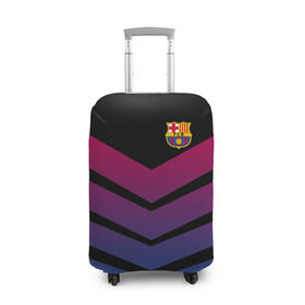 Чехол для чемодана 3D с принтом FC Barcelona 2018 Arrow в Санкт-Петербурге, 86% полиэфир, 14% спандекс | двустороннее нанесение принта, прорези для ручек и колес | fc | fc barcelona | fcb | барселона | спорт | спортивные | футбол | футбольный клуб