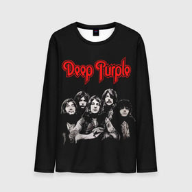 Мужской лонгслив 3D с принтом Deep Purple в Санкт-Петербурге, 100% полиэстер | длинные рукава, круглый вырез горловины, полуприлегающий силуэт | album | british | deep purple | england | heavy metal | rock group | альбом | англия | британская | рок группа | хеви металл
