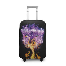 Чехол для чемодана 3D с принтом Deep Purple в Санкт-Петербурге, 86% полиэфир, 14% спандекс | двустороннее нанесение принта, прорези для ручек и колес | album | british | deep purple | england | heavy metal | rock group | альбом | англия | британская | рок группа | хеви металл