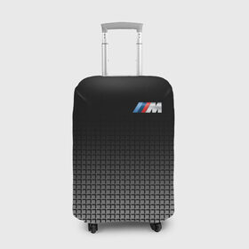 Чехол для чемодана 3D с принтом BMW 2018 Black and White III в Санкт-Петербурге, 86% полиэфир, 14% спандекс | двустороннее нанесение принта, прорези для ручек и колес | bmw | автомобильные | бмв