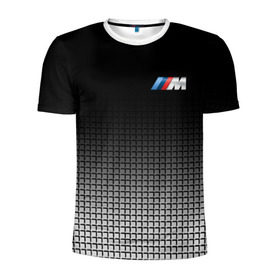 Мужская футболка 3D спортивная с принтом BMW 2018 Black and White III в Санкт-Петербурге, 100% полиэстер с улучшенными характеристиками | приталенный силуэт, круглая горловина, широкие плечи, сужается к линии бедра | bmw | автомобильные | бмв