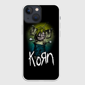 Чехол для iPhone 13 mini с принтом Korn в Санкт-Петербурге,  |  | korn | koяn | альтернативный | арвизу | гранж | грув | группа | дэвис | корн | коян | лузье | манки | метал | музыка | нюметал | панк | песни | рок | уэлч | филди | филипп | хэд | шаффер