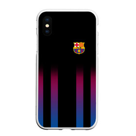 Чехол для iPhone XS Max матовый с принтом FC Barcelona Color Line в Санкт-Петербурге, Силикон | Область печати: задняя сторона чехла, без боковых панелей | fc barcelona | fcb | барселона | спорт | спортивные | фк | футбол