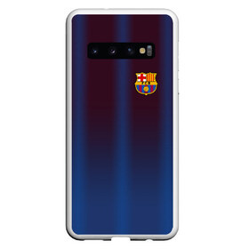 Чехол для Samsung Galaxy S10 с принтом FC Barcelona Gradient в Санкт-Петербурге, Силикон | Область печати: задняя сторона чехла, без боковых панелей | Тематика изображения на принте: fc | fc barcelona | fcb | барселона | спорт | спортивные | фк | футбол