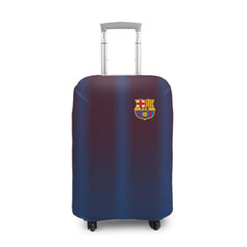 Чехол для чемодана 3D с принтом FC Barcelona Gradient в Санкт-Петербурге, 86% полиэфир, 14% спандекс | двустороннее нанесение принта, прорези для ручек и колес | fc | fc barcelona | fcb | барселона | спорт | спортивные | фк | футбол
