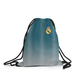 Рюкзак-мешок 3D с принтом Real Madrid 2018 Gradient в Санкт-Петербурге, 100% полиэстер | плотность ткани — 200 г/м2, размер — 35 х 45 см; лямки — толстые шнурки, застежка на шнуровке, без карманов и подкладки | Тематика изображения на принте: 