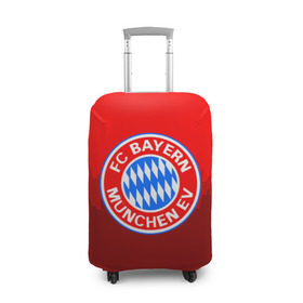 Чехол для чемодана 3D с принтом FC Bayern 2018 Paints в Санкт-Петербурге, 86% полиэфир, 14% спандекс | двустороннее нанесение принта, прорези для ручек и колес | bayern | fc | бавария | спорт | спортивные | фк | футбол