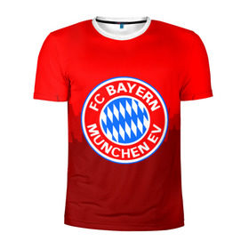 Мужская футболка 3D спортивная с принтом FC Bayern 2018 Paints в Санкт-Петербурге, 100% полиэстер с улучшенными характеристиками | приталенный силуэт, круглая горловина, широкие плечи, сужается к линии бедра | bayern | fc | бавария | спорт | спортивные | фк | футбол
