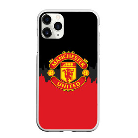 Чехол для iPhone 11 Pro матовый с принтом Manchester United 2018 Paints в Санкт-Петербурге, Силикон |  | fc | manchester united | манчестер юнайтед | спорт | спортивные | фк | футбол