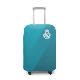 Чехол для чемодана 3D с принтом Real Madrid 2018 Элитная форма в Санкт-Петербурге, 86% полиэфир, 14% спандекс | двустороннее нанесение принта, прорези для ручек и колес | fc | real madrid | реал мадрид | спорт | спортивные | фк | футбол