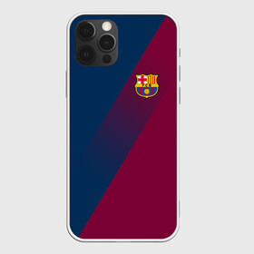 Чехол для iPhone 12 Pro с принтом FC BARCELONA (BARCA) | ФК БАРСЕЛОНА в Санкт-Петербурге, силикон | область печати: задняя сторона чехла, без боковых панелей | fc barcelona | fcb | барселона | спорт | спортивные | фк | футбол