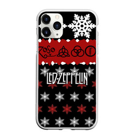 Чехол для iPhone 11 Pro матовый с принтом Праздничный Led Zeppelin в Санкт-Петербурге, Силикон |  | Тематика изображения на принте: led zeppelin | блюз | группа | джимми пейдж | джон генри бонэм | джон пол джонс | знак | красный | лед зепелен | лед зеппелин | метал | надпись | новогодний | новый год | праздник | роберт плант | рождество