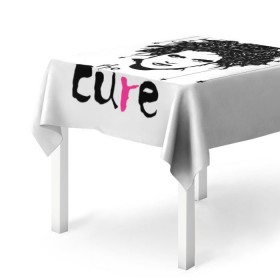 Скатерть 3D с принтом The Cure в Санкт-Петербурге, 100% полиэстер (ткань не мнется и не растягивается) | Размер: 150*150 см | Тематика изображения на принте: robert smith | rock band | the cure | uk | британия | роберт смит | рок группа