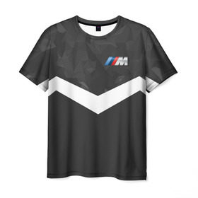Мужская футболка 3D с принтом BMW Militayry Sport II в Санкт-Петербурге, 100% полиэфир | прямой крой, круглый вырез горловины, длина до линии бедер | 