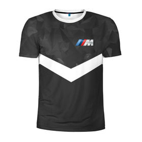 Мужская футболка 3D спортивная с принтом BMW Militayry Sport II в Санкт-Петербурге, 100% полиэстер с улучшенными характеристиками | приталенный силуэт, круглая горловина, широкие плечи, сужается к линии бедра | Тематика изображения на принте: 
